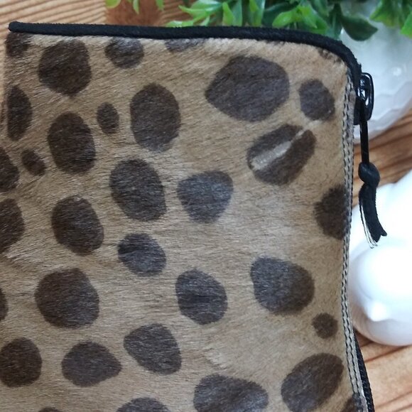 Stuart Weitzman Ponyhair Ankle Boots woman size 6M Brown Animal Print block heel - Picture 9 of 13